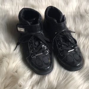 Coach black sneakers